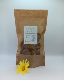 Mini cookies aux graines de chanvre et pépites de chocolat