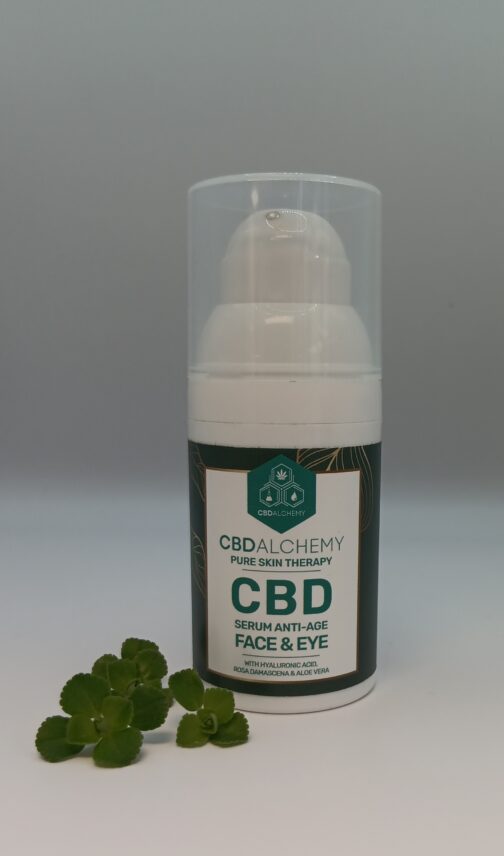Sérum anti-âge au CBD pour le visage et le contour des yeux