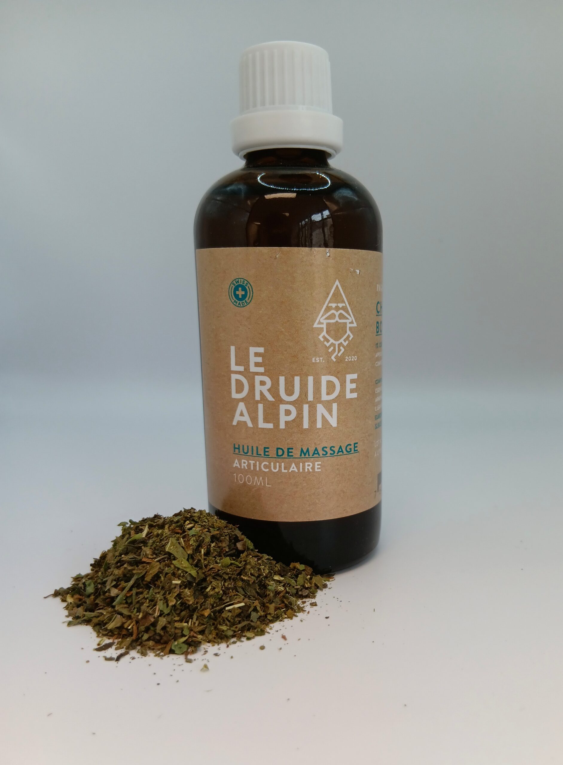 Huile de massage articulaire 100ml Le Druide Alpin