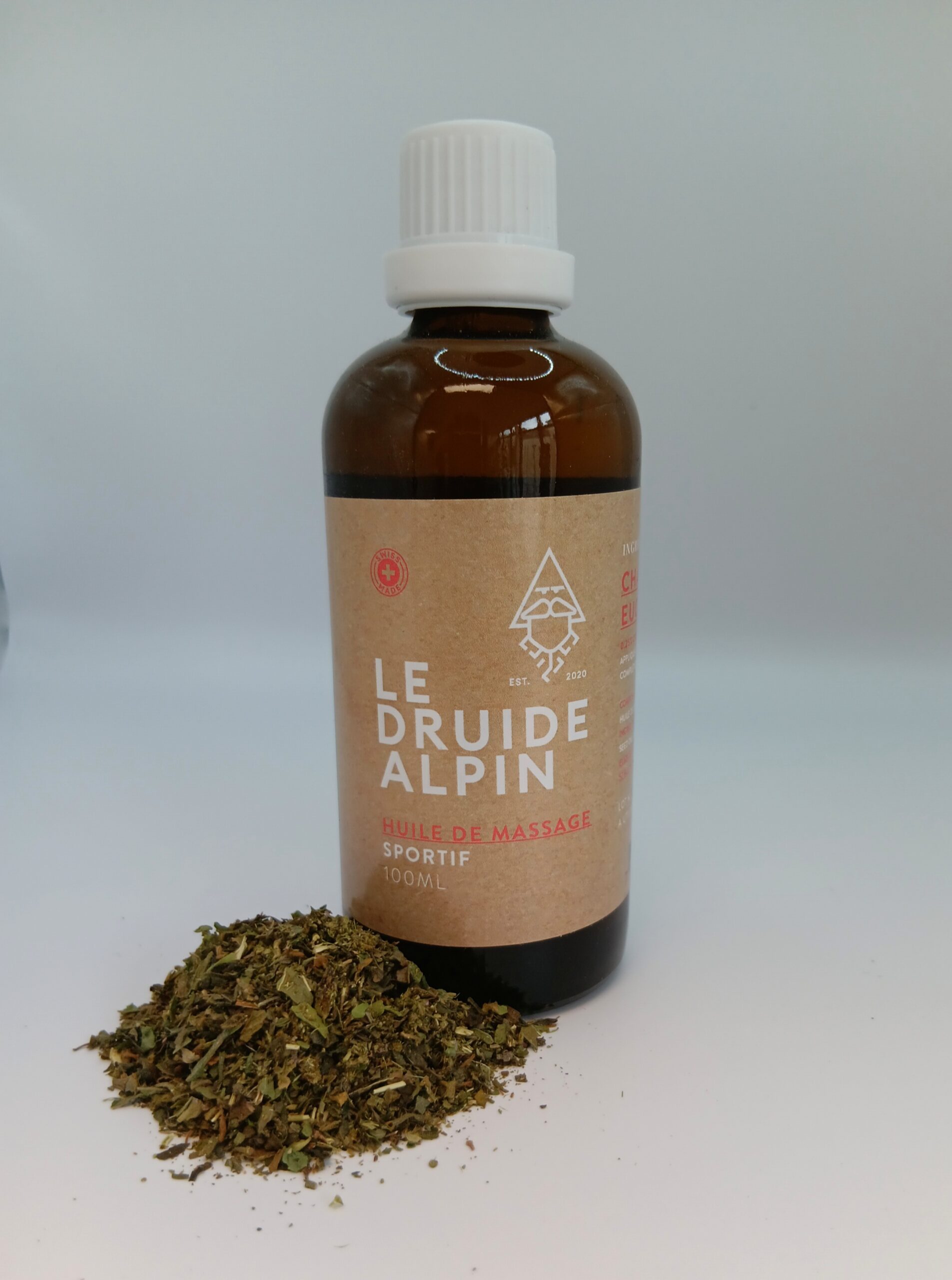 Huile de massage sportif 100ml Le Druide Alpin