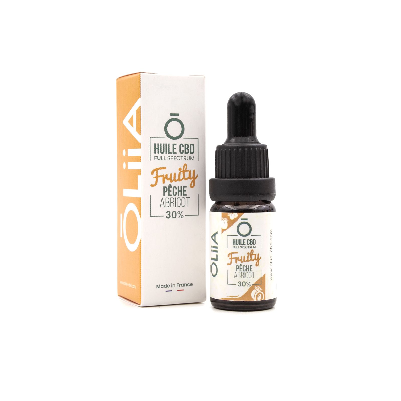 Huile CBD 10 % Pêche/Abricot