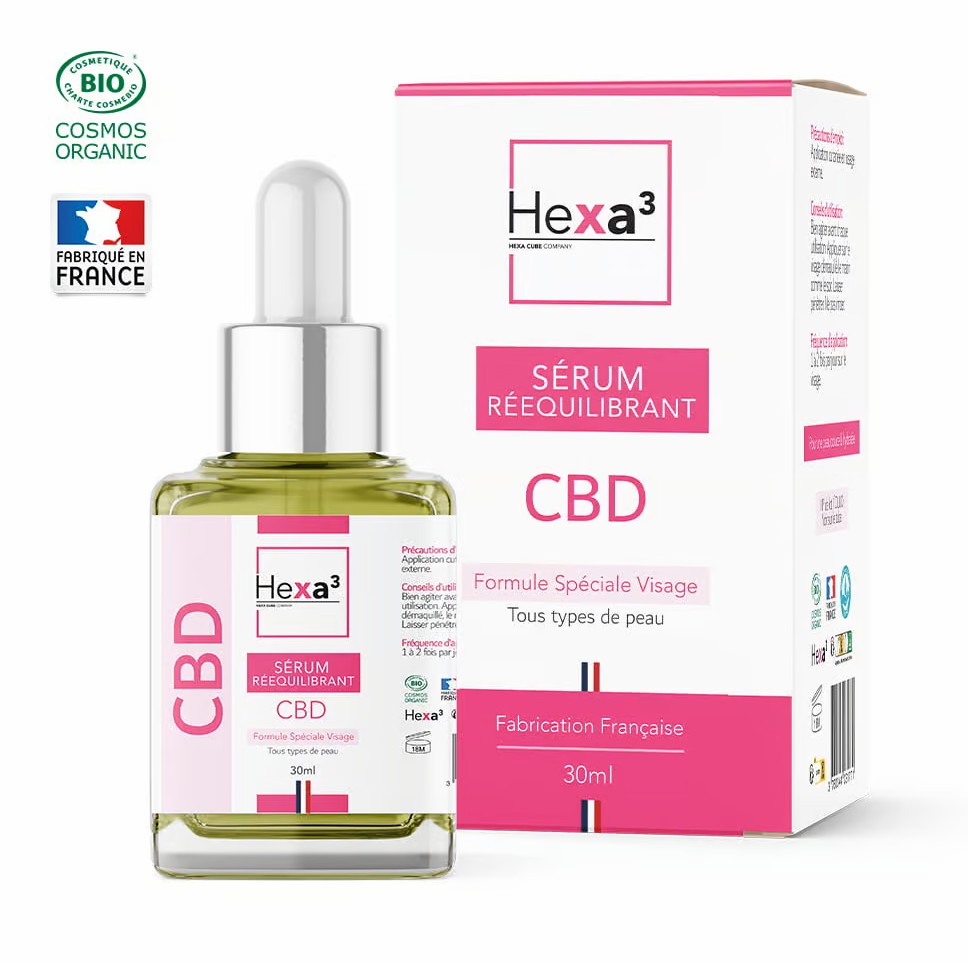 Sérum visage Bio Rééquilibrant au CBD